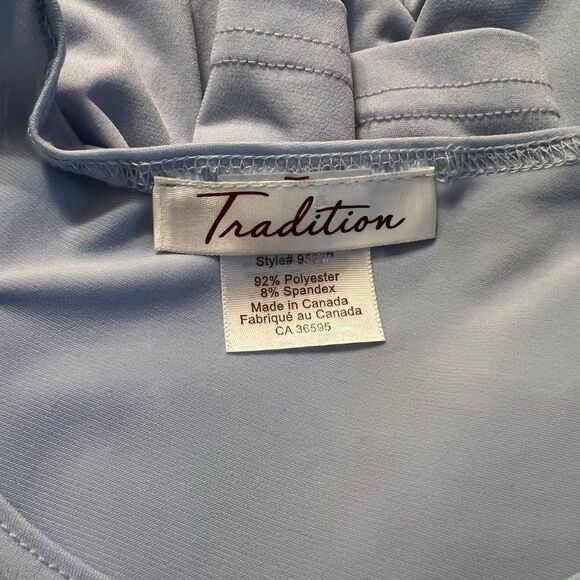 3 for $30! Tradition blue embellished blouse - Picture 3 of 8